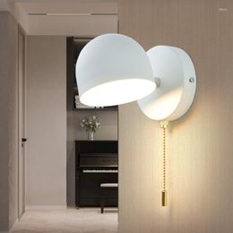 Wall Lamp Indoor LED 9W Smart Touch Stepless Dimming Light 350° Rotatable Sconce For Home Living Room Bedside Lights