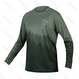 Cycling Shirts Tops Loose Rider Men's Long Sleeve Jersey Mtb Cycling Shirt BMX Downhill Camiseta Motocross Mx Enduro Breathable Apparel 230804