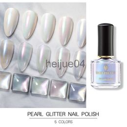 Nail Polish BORN PRETTY 7ml Pearl Nail Polish Glitter Nail Polish Top Coat Nail Art Varnish Manicure LongLasting DIY Deisgn x0806
