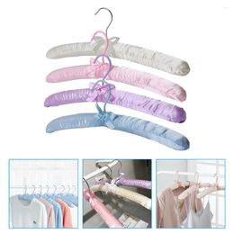 Hangers 4 Pcs Clothes Duty Home Decor Embroidery Bag Coat Metal Sponge Anti- Bride Wedding Dress