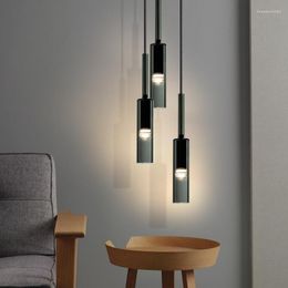 Pendant Lamps Fixture Bedside Modern Hanging Lamp Nordic Kitchen Bar Counter Glass Decor Restaurant Room Light Bedroom Living Luxury