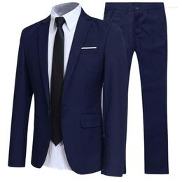 Men's Suits Fashion Boutique Business Wedding Groomsmen Suit Male British Formal Dress Jacket Coat Trousers Shirts 3pcs Sets