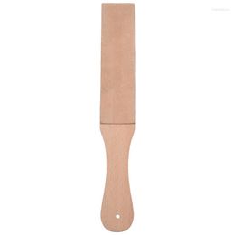 Other Knife Accessories Sharpener Set Wooden Handle Leather Sharpening Strop Handmade Razors Polishing Board And Wax Paste