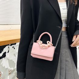 Evening Bags Mini Bag Crossbody Women Solid Portable Pu Leather Strap Shopping Party Shoulder Coin Purse Square Messenger