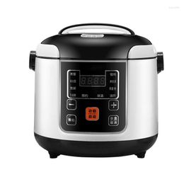 Portable Electric Rice Cooker 2L Timing Reservation Food Heating Cooking Steamer Soup Stew Pot