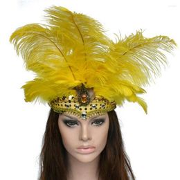 Partydekoration Modeaccessoires Haarband Pfauenfeder Kopfschmuck Kopfschmuck Stirnband für Erwachsene und Kinder Halloween Karneval