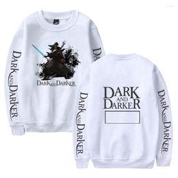 Men's Hoodies Dark And Darker 2D Capless Sweatshirts For Couples Fashion Winte Women/Men Funny Clothes