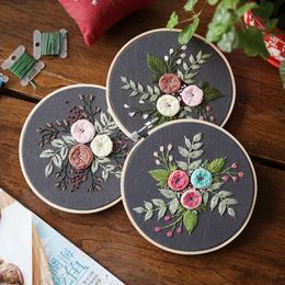 Chinese Products Tanaman Bunga Pola Cross Stitch Aksesoris DIY Menjahit