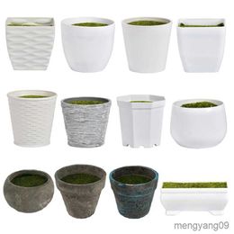 Planters Pots Pot Bunga Simulasi Bunga Pot Tanaman Bunga Pot Bunga Pot dengan Plastik Rangkaian Bunga Busa R230807