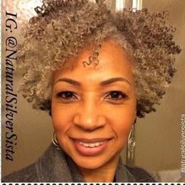 Short natural salt and pepper curls silver grey kinky curly 8inch pixie cut afro bob human hair wigs glueless wear and go machine made cheap wig