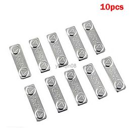 Pins Brooches 10pcs Metal Badge Brooch For Women Men Strong Magnetic Name Tags Badge Metal Fastener ID Card Durable Attachment Holder Jewellery HKD230807