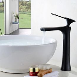 Bathroom Sink Faucets Basin Mixer Faucet Deck Mounted Chrome/Black/gold/rose Gold Single Hole Tap Vanity &Cold Water