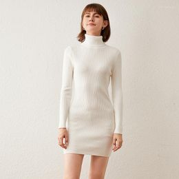 Women's Sweaters 2023 Dress Turtleneck Cashmere Sweater Long Pullover Knitted