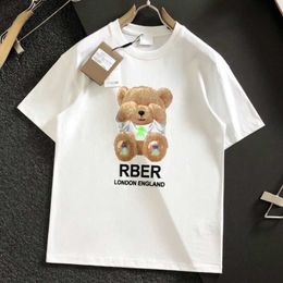 Men's T-Shirts Bby summer short sleeve t shirt men women sweatshirt burb designer t shirts mens cotton tshirt pullover Tb bear print asian size m-4xl