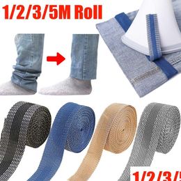 Craft Tools Self-Adhesive Pants Paste Edge Shorten Repair Iron On Clothing Tape No Sew Hemming For Trousers Legs Diy Sewing Drop Del Dhazv