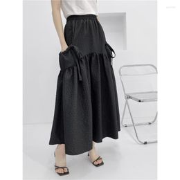 Skirts Spot Japan Rakuten Korea Single Spring Summer And Autumn Beach Skirt Loose Thin Midi A-line Umbrella