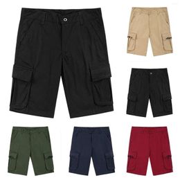 Men's Pants Mens Cotton Breathable Cargo Casual Shorts Band 1
