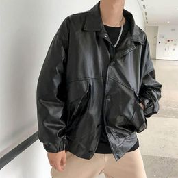 Mens Jackets Jacket Male Handsome Bomb Street Motorcycle Spring Autumn Loose Uniform