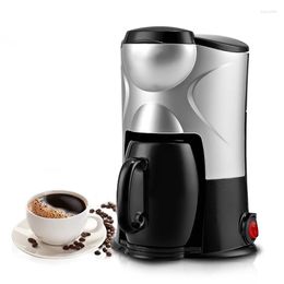 Coffee & Tea Maker Stylish Home Portable Fully Automatic Mini American Machine Black And Pink EU Plug 220V