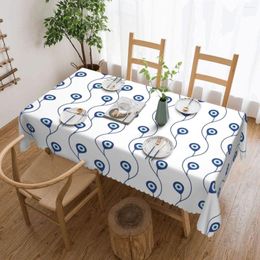 Table Cloth Turkish Evei Eye Tablecloth Rectangular Waterproof Mediterranean Tribes Culture Cover For Kitchen