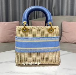 Evening Bags 2023 Brand Designer Women's Leather Bag Shoulder Crossbody Fashion Bamboo Weaving Stereoscopic Bucket