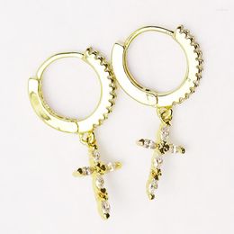 Dangle Earrings 10 Pairs Cross Shape 18K Plated Religion Jewels Women Jewellery 8280