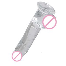 Massager Pump for the Clitoris Rose Shop Gel Dildos Realist Eroticos Silicone Penis 20cm Lilac-headed