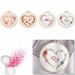 Chinese Products Embroidery For Beginners With Heart-shaped Cross Stitch Kits For Valentine Day Decor Wholesale