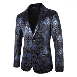 Men's Suits British Style High Quality Luxury Velvet Men Blazers Slim Fit Business Casual Suit Jacket Clothing