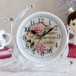 Table Clocks Home Cute Desk Vintage Living Room Miniatures Mini Clock Nordic Elektronik Saat Decoration Luxury ZY50TZ