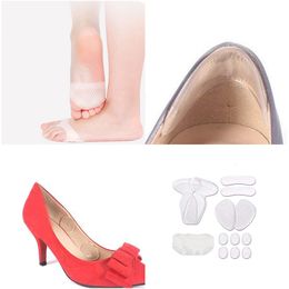 Shoe Parts Accessories AntiSlip Foot Protection Cushion Non Slip Insole Pad Insert Shoes Back Sticker Heel Set 230807