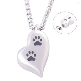 Pendant Necklaces Arrival Heart Cremation Jewelry 316L Stainless Steel Necklace Memory Hair Warter Ashes Urns Keepsake 1048