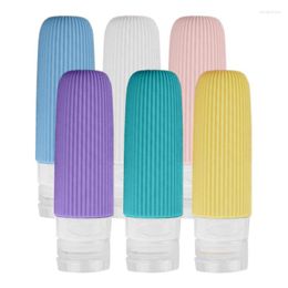 Storage Bottles Silicone Travel Toiletries Squeeze Leakproof Refillable For Shampoo Conditioners Lotion