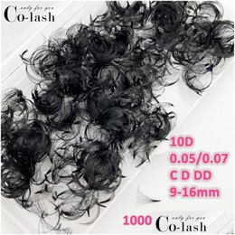 Other Home Garden False Eyelashes Fans 10D Loose Volume Lashes Promade Eyelash Extensions Thin Sharp Base Russian Premades Silk Indi Dhq91