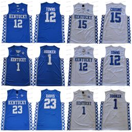 Davis 23 Kentucky College Basketball-Trikot, Davis Fox Monk Adebayo 11 John Wall Towns Cousins Devin Booker Herren-Trikots mit Nähten