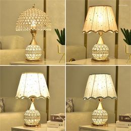 Table Lamps SOURA Crystal Desk Lamp Dimmer Remote Control Bedside For Home Luxury Modern Creative Light Wedding Room