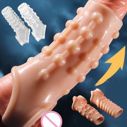 Massager Cock Ring Penis Sleeve Enlargement Granule Clitoris G-spot Stimulate Delay Ejaculation Anal Plug for Men Shop