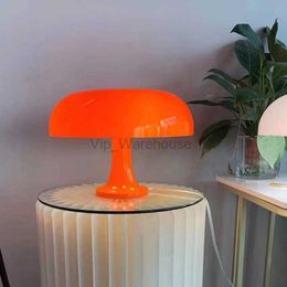 ZK50 Italian Designer LED E14 Mushroom Head Table Lamp Hotel Bedroom Bedside Living Room Decorative Lamp Modern Table Lamp USB HKD230807