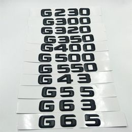 Car Letters Badge Rear Sticker Emblem Styling For Mercedes Benz W463 G Class G43 G55 G63 G65 G230 G300 G350 G550 G500268e