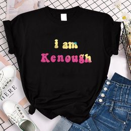 Men's T Shirts I Am Kenough Shirt Woman Man Tshirt Movie 2023 Short Tee Cotton Tops Camisetas Unisex Gift