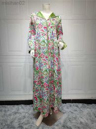Basic Casual Dresses Caftan Kaftan For Wedding Ramadan Long Dress Muslim Women Moroccan Turkey Dubai 2023 Print Abaya Dress Female Clothing HKD230807