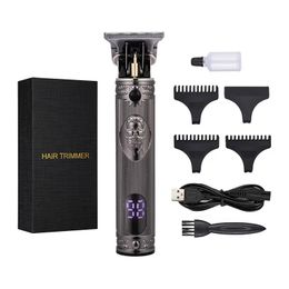 Electric Hair Clipper Hair Trimmer Professional USB Zero Rechargeable Hair Shaver Hair Cutting Machine