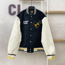 Top Men Jacket Human Made Atexting Baseball Coat Uniform Single Breasted Jackets Varsity Coats Designer Jacket Oversized Athleisure ST19445