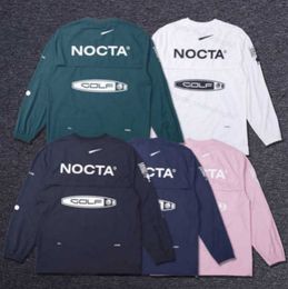 2023 Men's Hoodies US version nocta Golf co branded draw breathable quick drying leisure sports T-shirt long sleeve round neck summer fsh