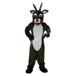 New Cartoon Christmas Deer Mascot Costumes Halloween Christmas Event Role-playing Costumes Role Play Dress Fur Set Costume