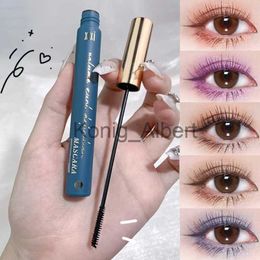 Mascara Ultra-fine Mascara Curling Thick Lengthening Eyelash Mascara Waterproof Women Non-bloom Brown Purple Natural Curl Eyelashes 1PC x0807