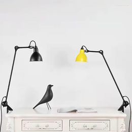 Table Lamps Retro Reading Lamp Colourful Lampshade Rotatable Bedroom Study Desk Lighting Fixtures E14 Bulb With Plug Adapter