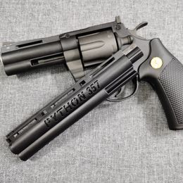 Colt Python Double Action Revolver Toy Gun Pistol Blaster Launcher Soft Bullet Shooting Model For Adults Boys Birthday Gifts