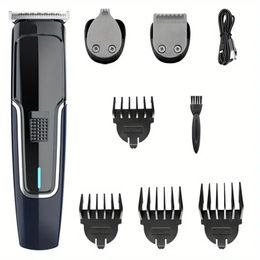 3-in-1 USB Hair Clipper Rechargeable Beards Face Body Hair Trimmer Multifunctional Grooming Kit Professional Hair Clipper With Titanium Blade Suitable