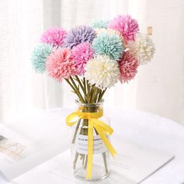 Decorative Flowers 1PC White Dandelion Artificial Real Touch 30cm Plastic Fake Plants For Home Room Decor Party Wedding Decoration